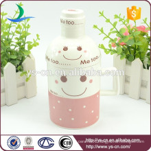 2015 Wholesale Smiling Face Creative Ceramic Mug With Lid